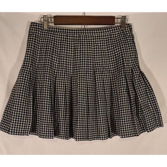 Superdry Womens Vintage Micro Check Mini Pleated Skirt Size 8‎ NEW - Picture 1 of 3